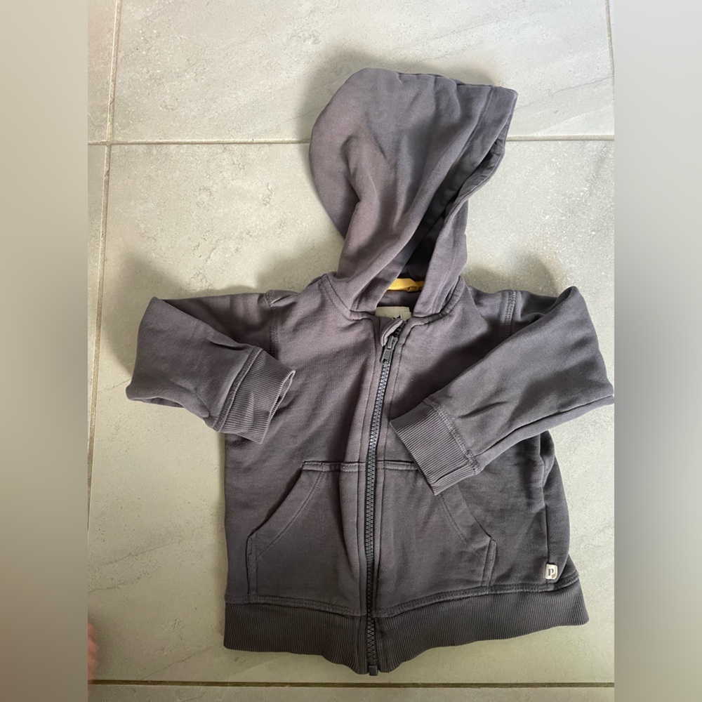 Pact Charcoal zip up hoodie